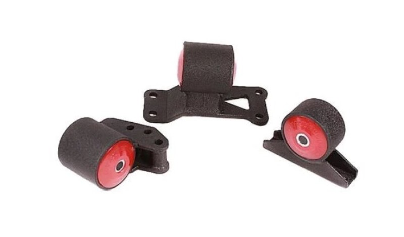 Mitsubishi Evolution Engine Mount Kit - Innovative Mounts - Steel Mounts 95A Bushings - Black - `03-`06